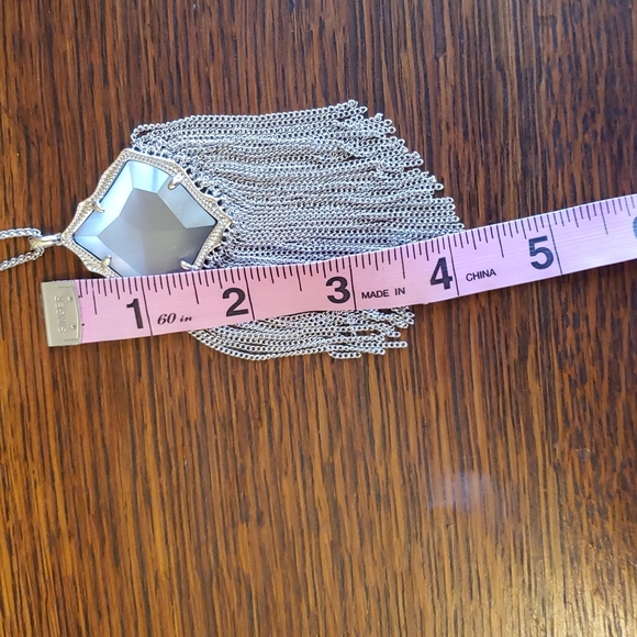 Kendra Scott Kingston Adjustable Pendant Necklace in Slate Cat's Eye - Picture 9 of 12